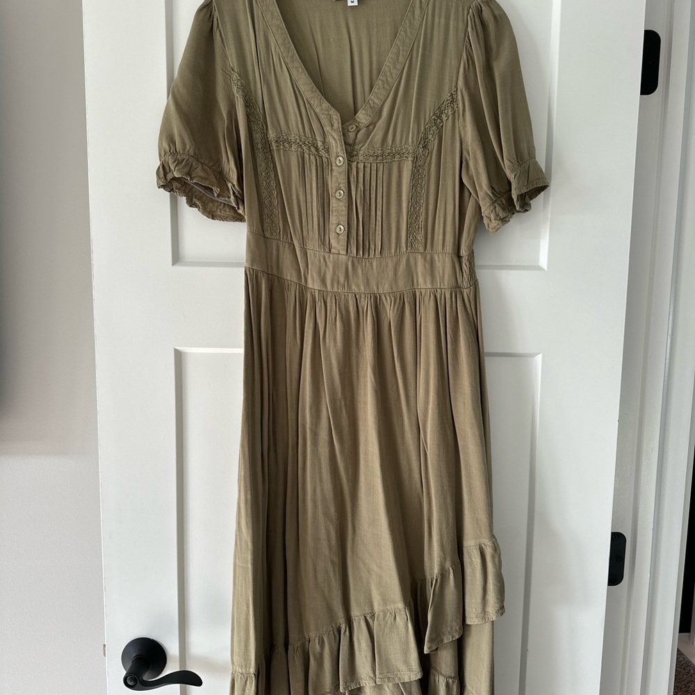 Olive Green Women's Dress